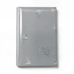 Floral wallpaper, vinyl wrap, length 15.6 m, width 106 cm, gray color
