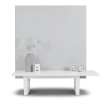 Plain Vinyl Wallpaper 15.6m×106cm Light Gray