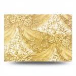 Italian Wall Covering Golden Color, Length 10m, Width 1.06m, Model 82058