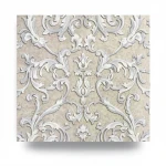 Italian Wall Covering Beige with Gray Color, Length 10m, Width 1.06m, Model 82090