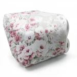 Floral wallpaper, vinyl wrap, length 15.6 m, width 106 cm, white with red and grey color