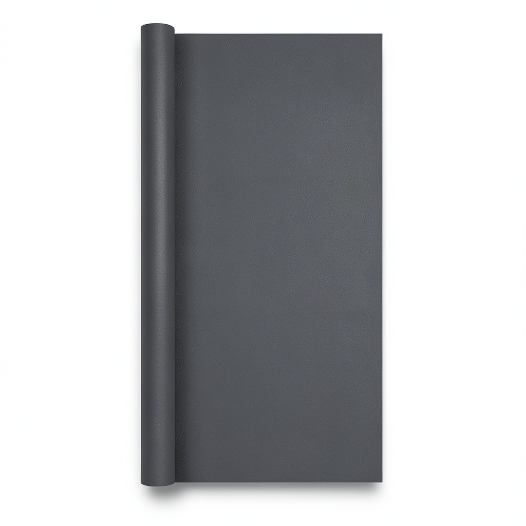 Plain Vinyl Wallpaper 15.6m×106cm Dark Gray