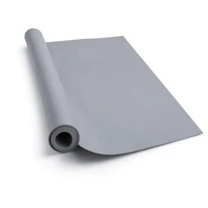 ورق جدران سادة فينيل 15.6 م×106 سم، لون رمادي