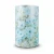 Floral wallpaper, vinyl wrap, length 15.6 m, width 106 cm, color cyan with gray and green
