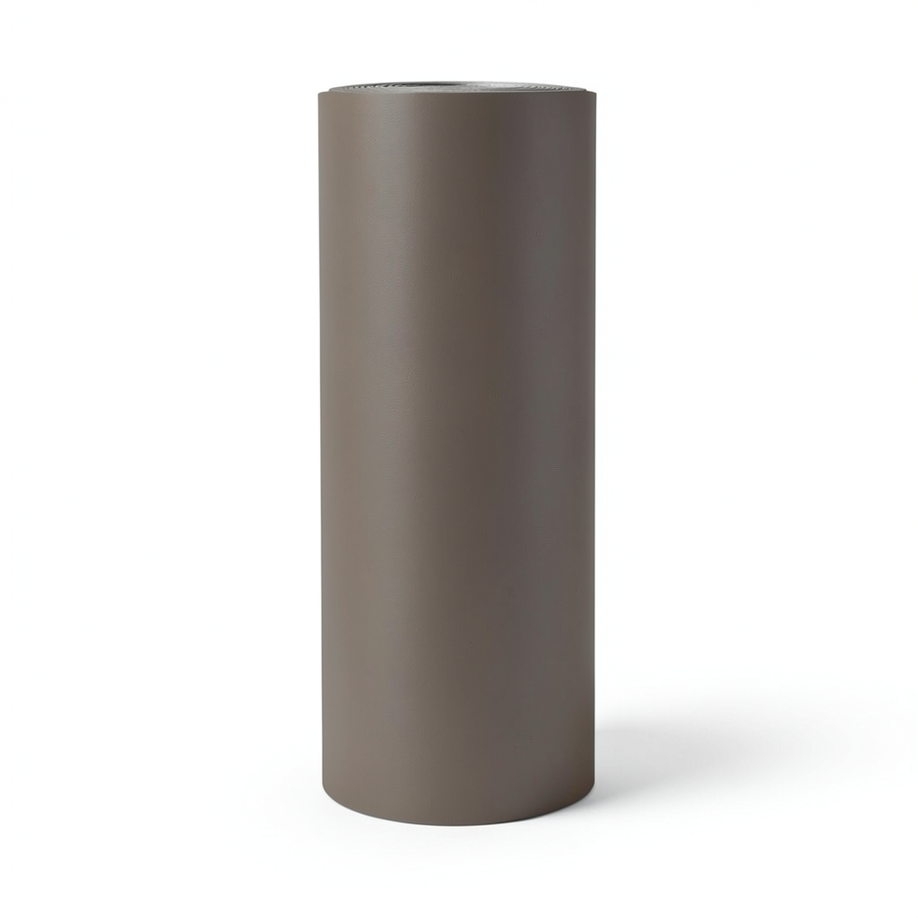 Plain Vinyl Wallpaper 15.6m×106cm Dark Beige