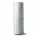 Floral wallpaper, vinyl wrap, length 15.6 m, width 106 cm, color gray with yellow on green