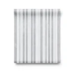 Plain Korean Wallpaper 15.6m×106cm Gray White Striped