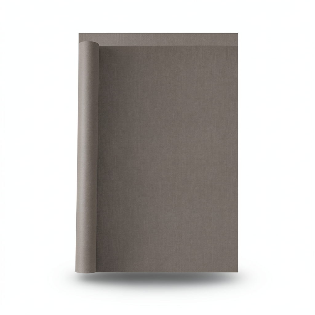 Plain Vinyl Wallpaper 15.6m×106cm Dark Beige Color