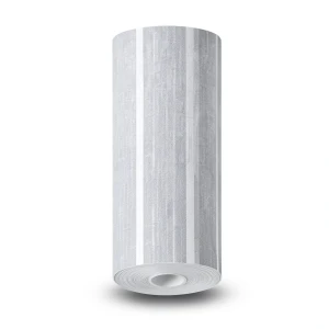 Plain Korean Wallpaper 15.6m×106cm Gray White Striped