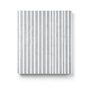 Plain Korean Wallpaper 15.6m×106cm Gray White Striped