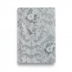 Floral Wallpaper, Length 15.6 meters, Width 106 cm, light gray with dark gray Color