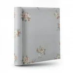 Floral Wallpaper, Size 15.6m×106cm, Gray with light and dark brown color
