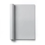 Plain Vinyl Wallpaper 15.6m×106cm Light Gray