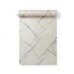Plain Korean Wallpaper 15.6m×106cm Beige with Gray Veins
