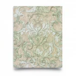  Italian Wall Decoration Size 10m×1.06m, Beige with Light Green Color, Model 85011
