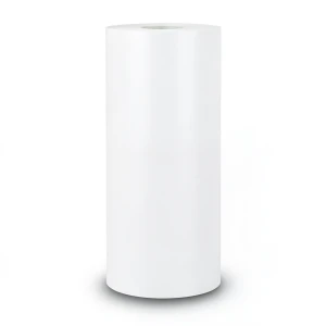 Plain Vinyl Wallpaper 15.6m×106cm Sugar White Color