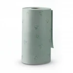Floral Wallpaper, Length 15.6 meters, Width 106 cm, Green with Gray Color 