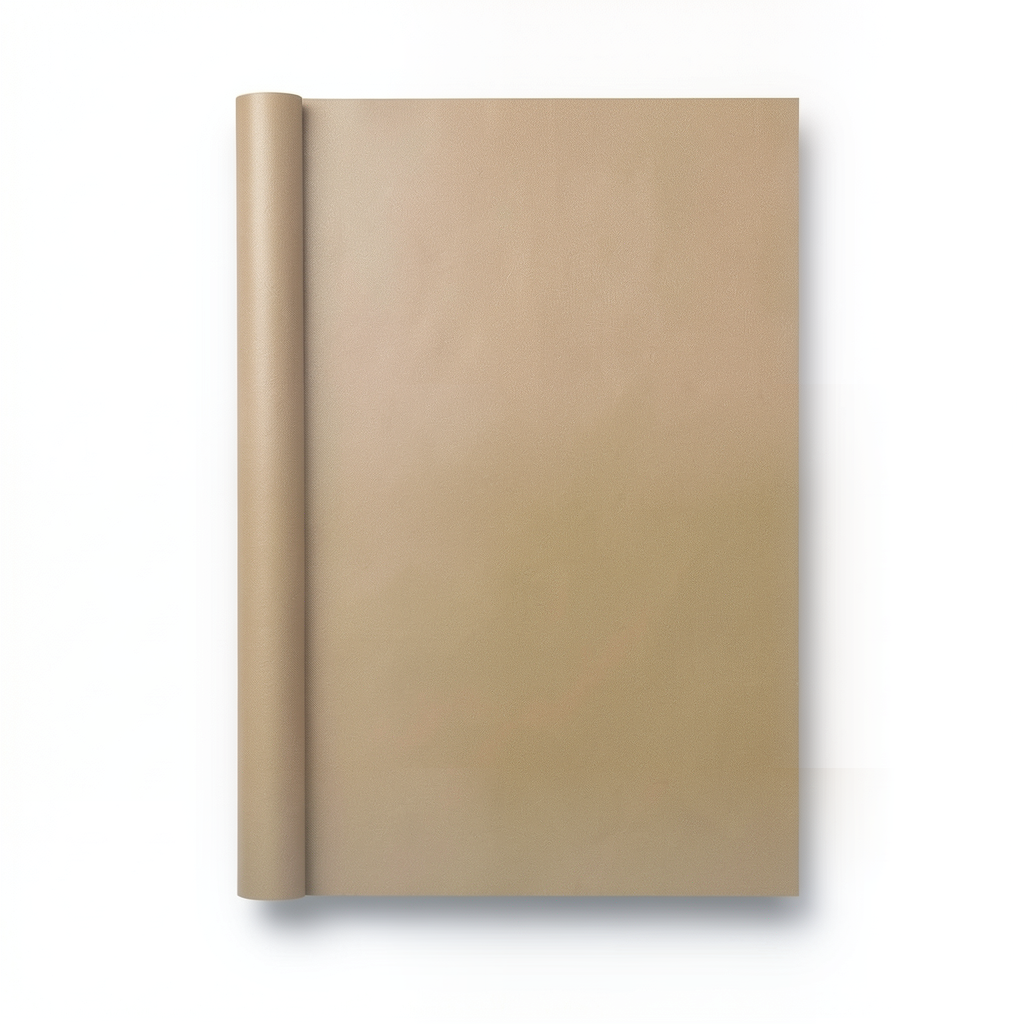 Plain Vinyl Wallpaper 15.6m×106cm Light Brown
