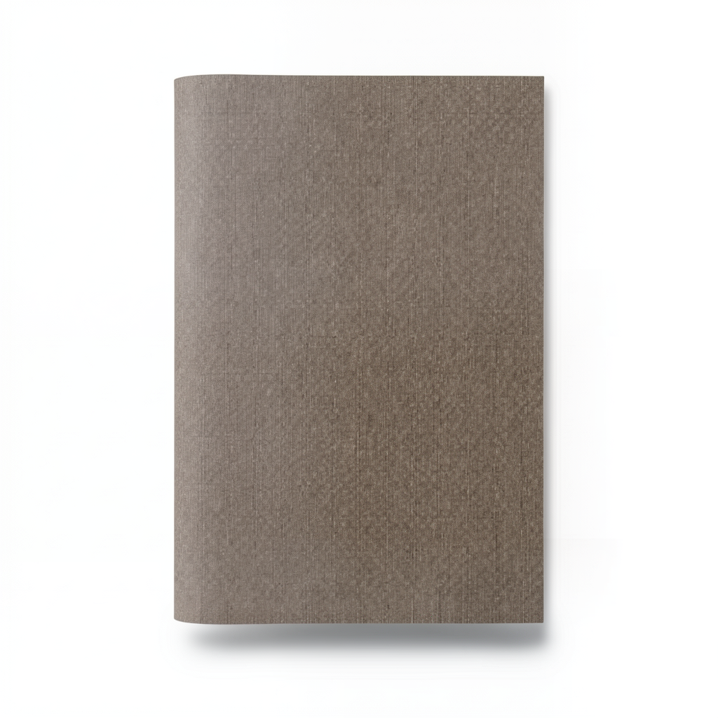 Plain Wallpaper Vinyl Sheath, 15.6m Length x 106cm Width, Brown