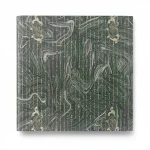 Patterned Wall Covering, Gray on green Color, Length 10m, Width 1.06m, Model 84028  