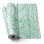 Tree-Patterned wallpaper, vinyl wrap, length 15.6 m, width 106 cm, green color