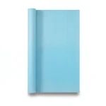 Plain Wallpaper Vinyl Sheath Length 15.6m Width 106cm Cyan