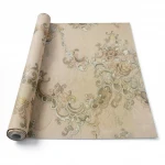 Italian Wall Covering Beige Color, Length 10m, Width 1.06m, Model 85030