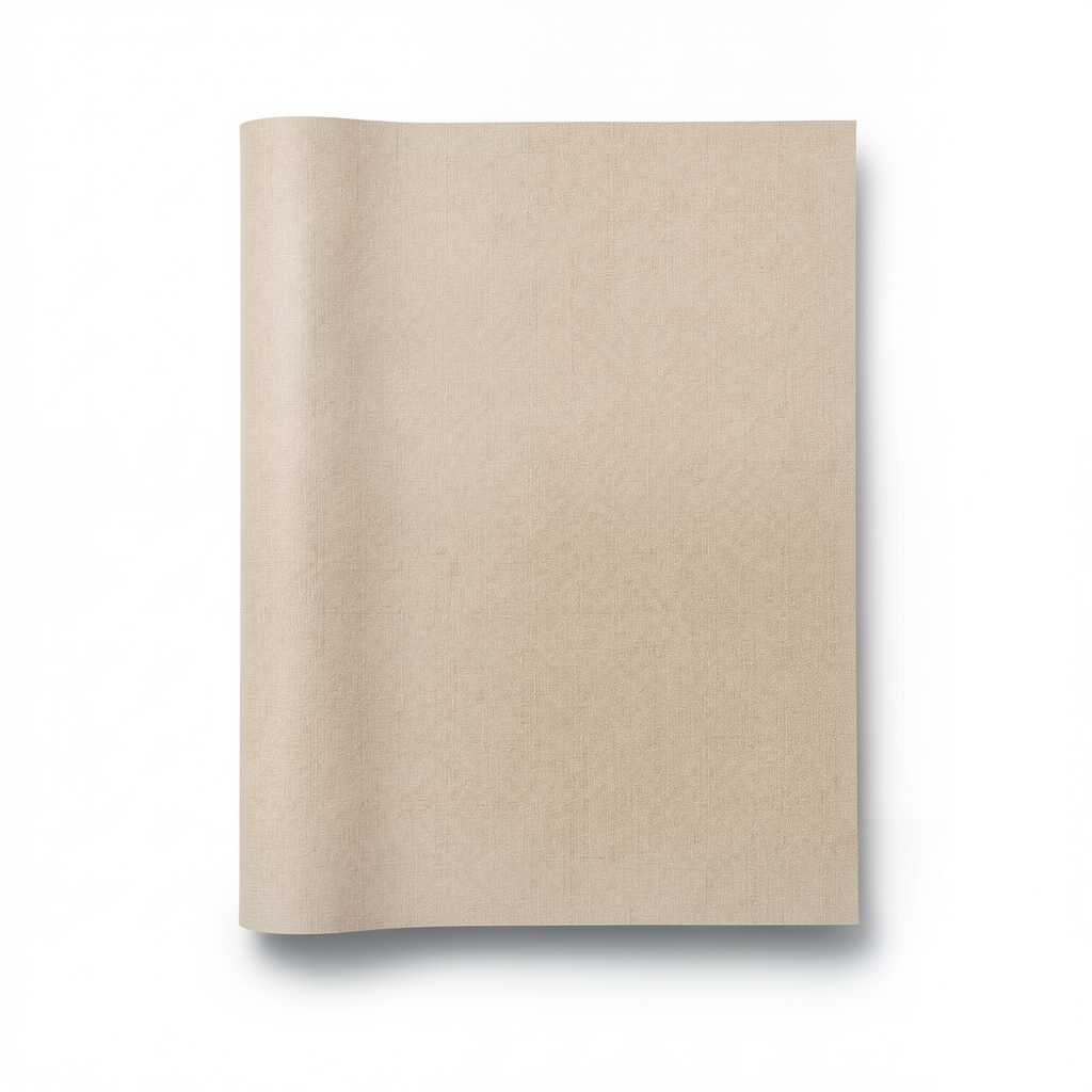 Plain Wallpaper Vinyl Sheath 15.6m x 106cm Pale Brown