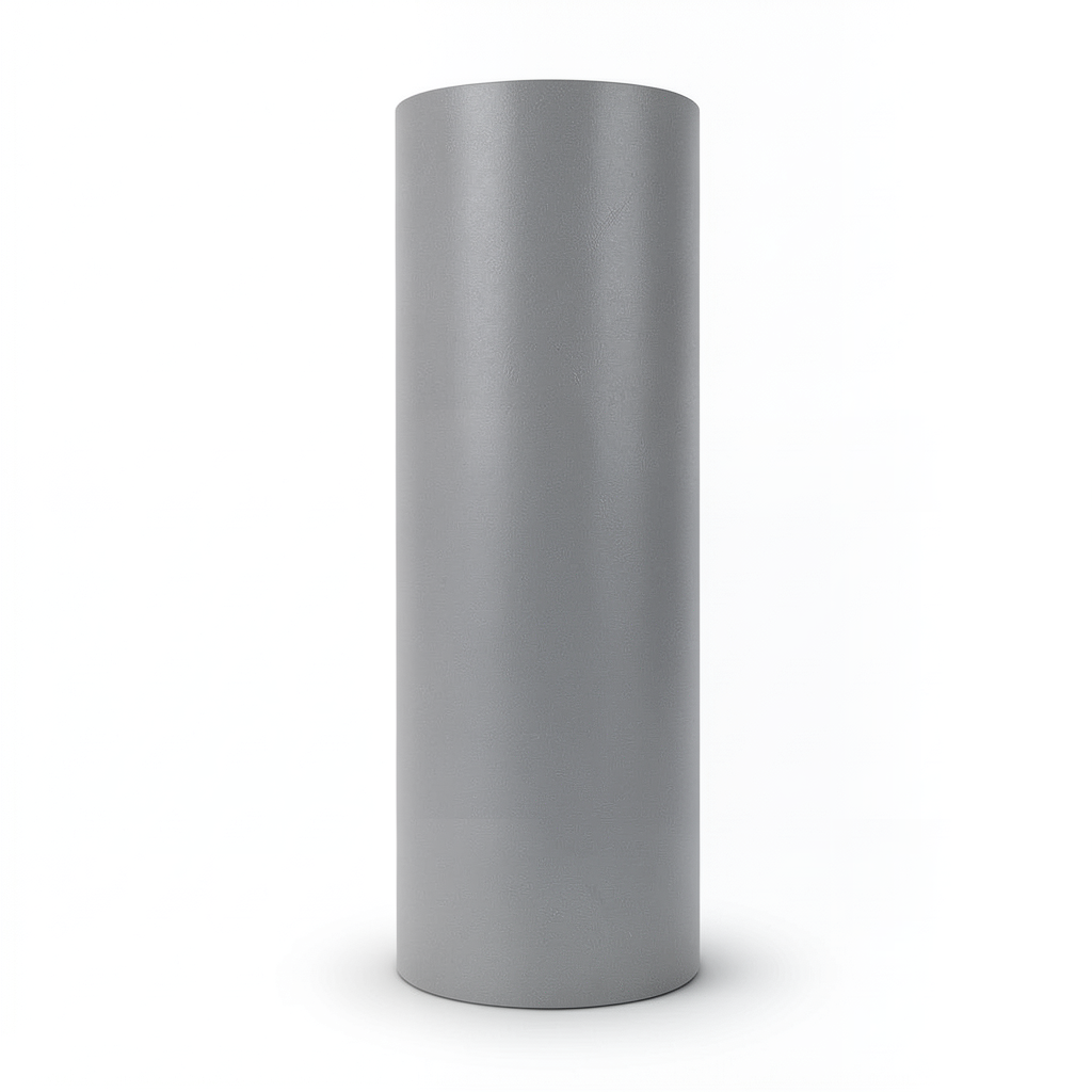 Plain Vinyl Wall Covering Length 15.6m Width 106cm Gray