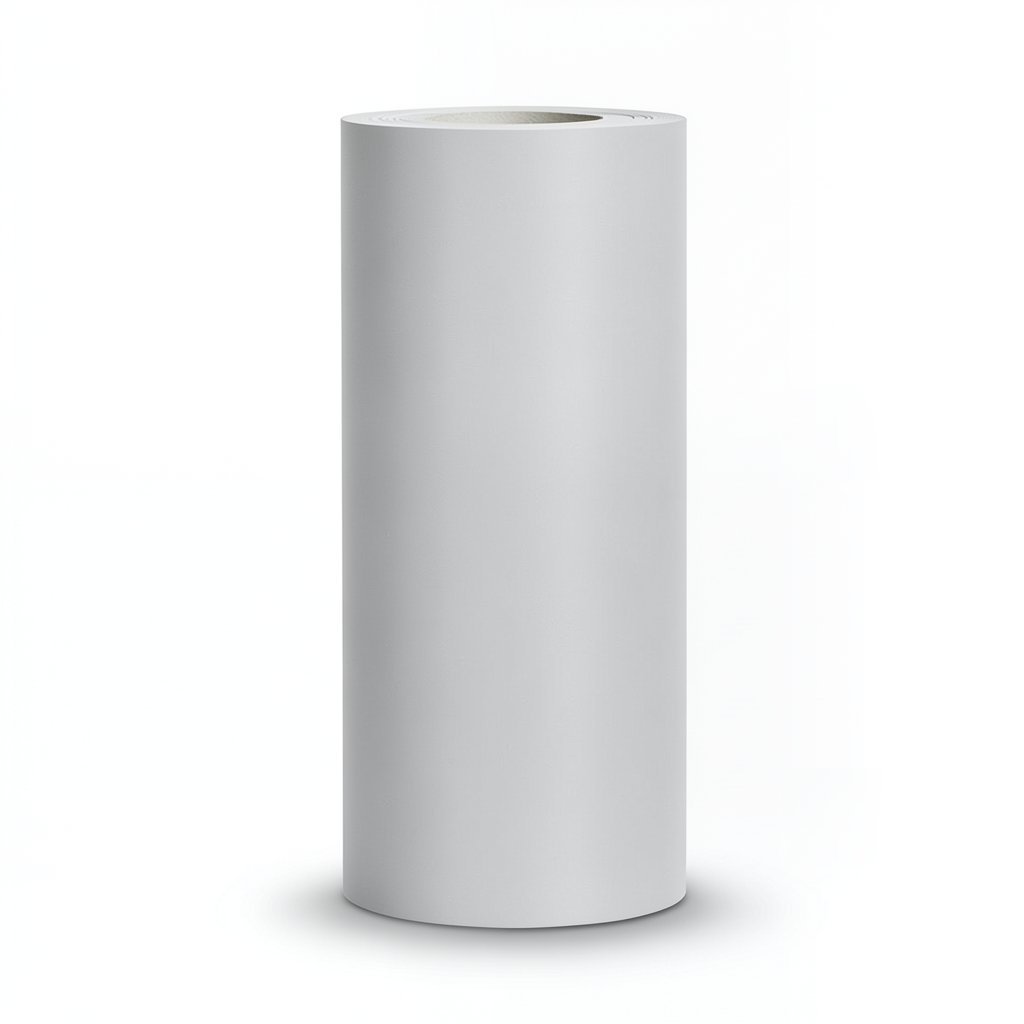 Plain Vinyl Wallpaper 15.6m×106cm Light Gray