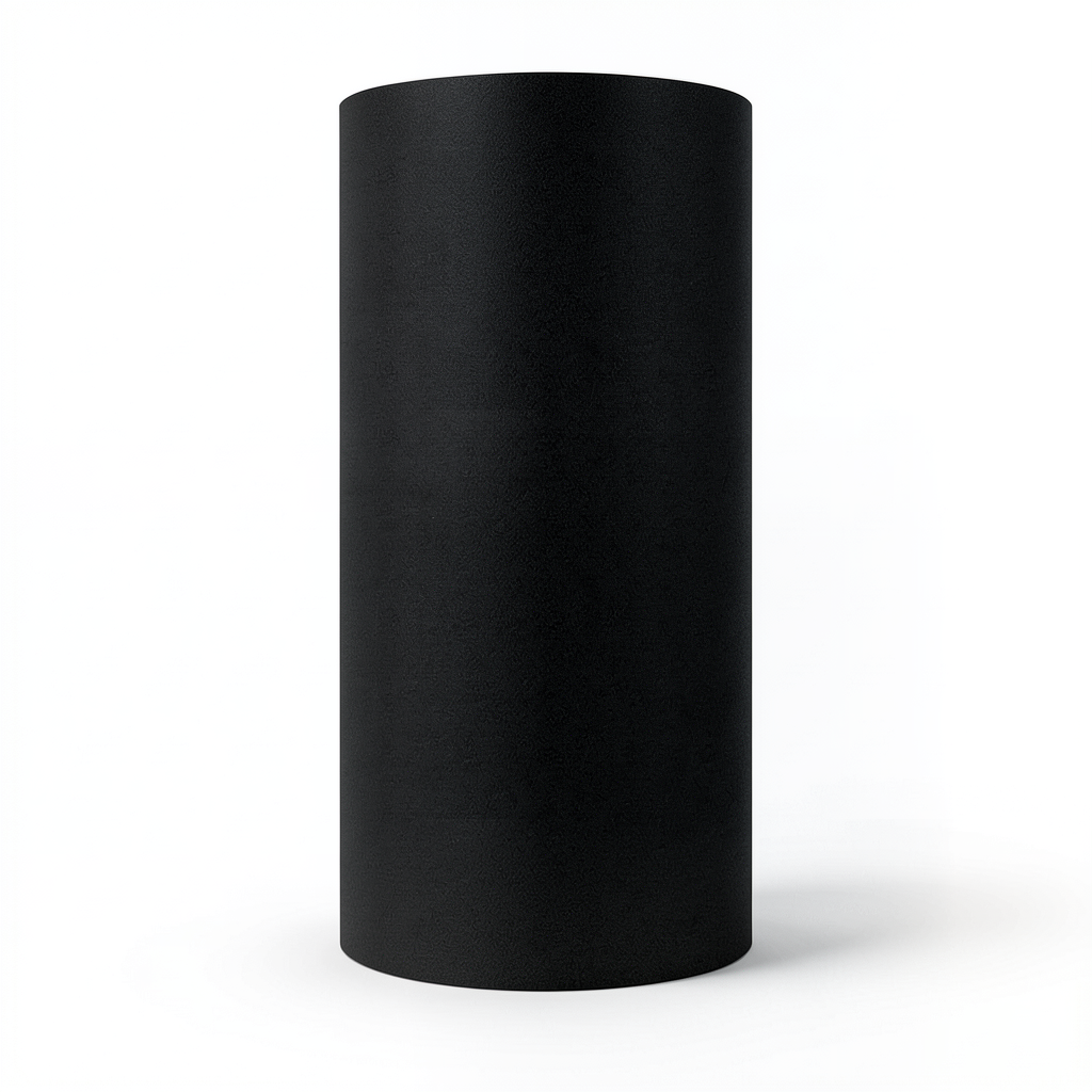 Plain Vinyl Wallpaper 15.6m x 106cm, Black Color