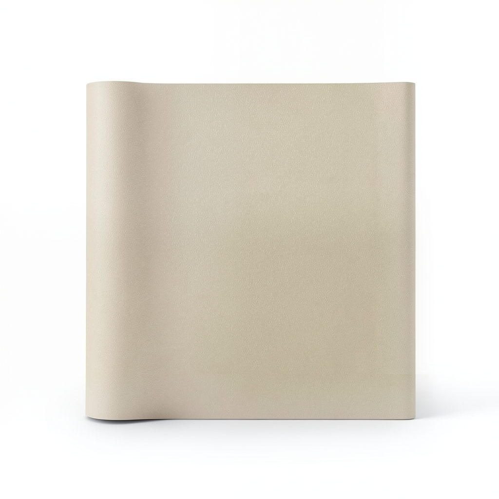 Plain Vinyl Wallpaper 15.6m×106cm Beige Color