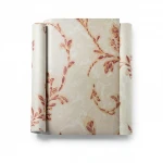 Tree Patterned Wallpaper, Size 15.6m×106cm, Pale brown with red color 