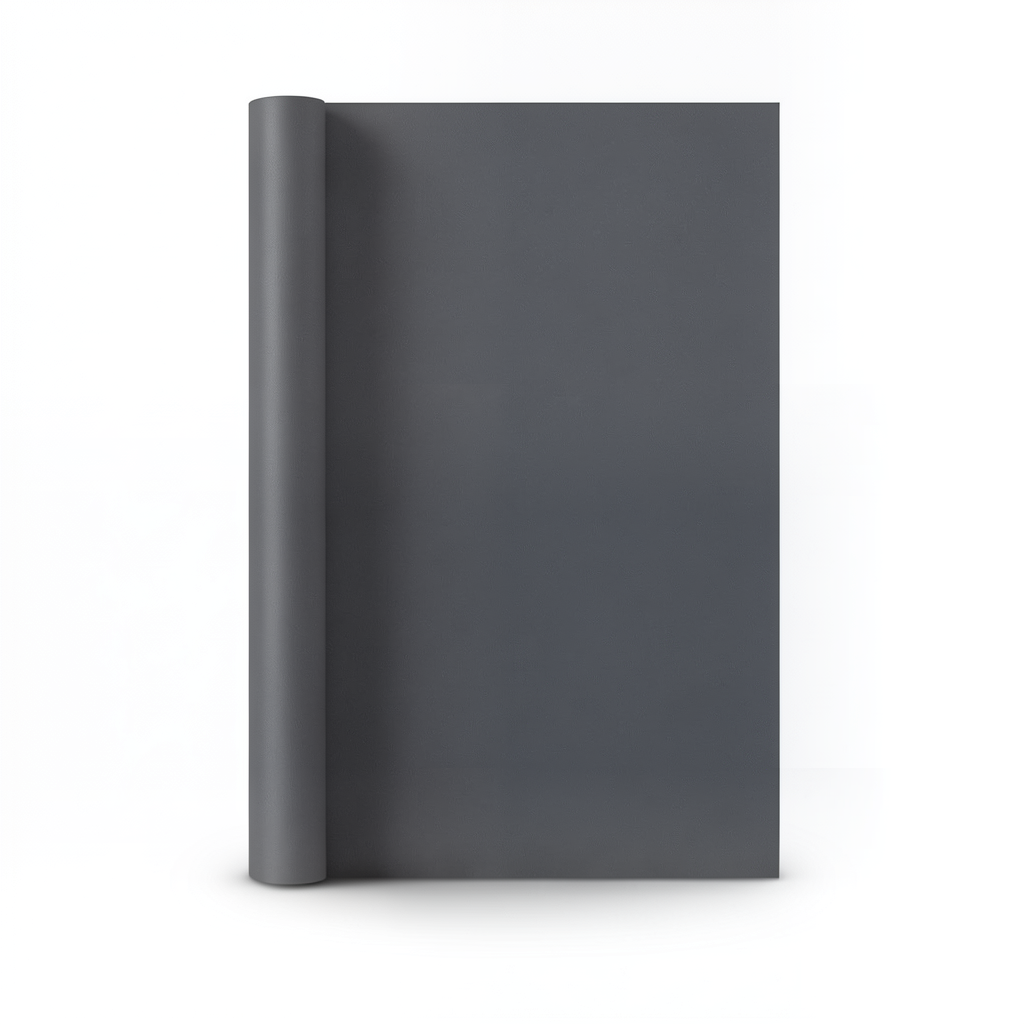 Wallpaper Plain Design Size 15.6m × 106cm Dark Gray