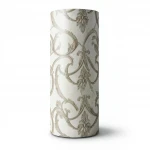 Leaf Patterned Wallpaper, Length 15.6 meters, Width 106 cm, light and dark brown Color