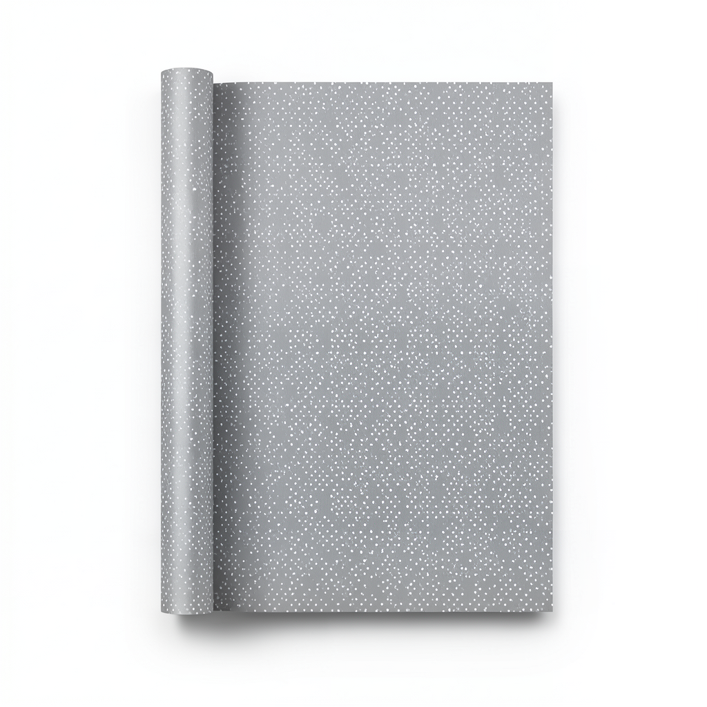 Wallpaper Dotted Design 15.6m × 106cm Gray with Dots