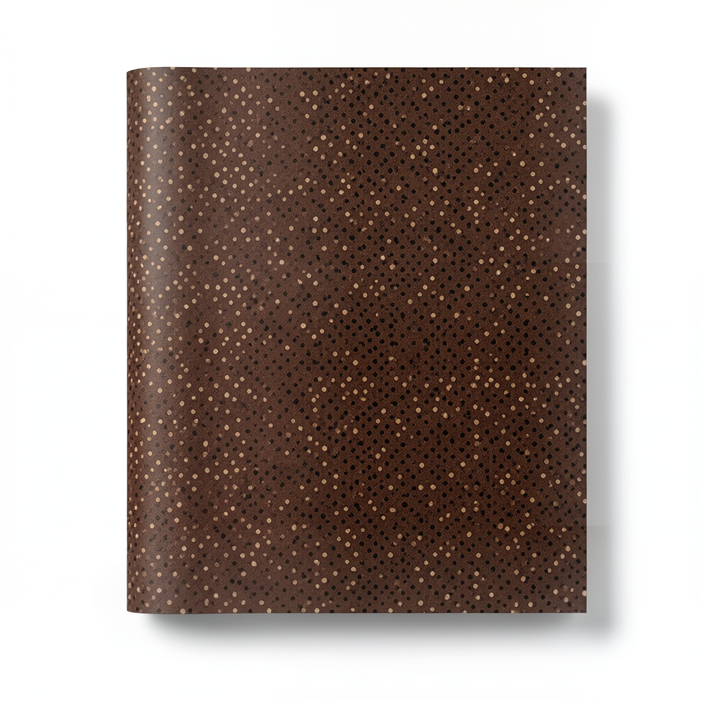 Wallpaper Dotted Design Size 15.6m × 106 cm Chocolate Brown with Dots
