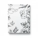 Floral Wallpaper, Length 10 meters, Width 53 cm, White Color 