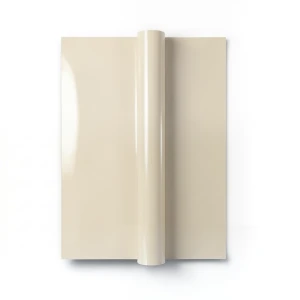 Plain Vinyl Wallpaper 15.6m×106cm, Shiny Light Beige
