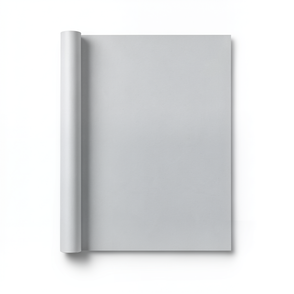 Plain Vinyl Wallpaper 15.6m×106cm Light Gray