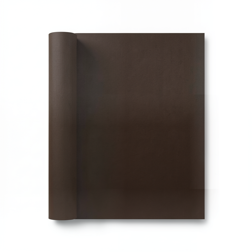 Plain Vinyl Wallpaper 15.6m x 106cm Dark Brown