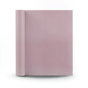 Plain Vinyl Wallpaper 15.6m x 106cm Light Burgundy