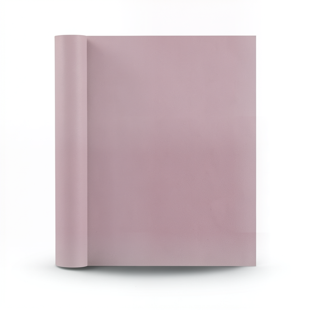Plain Vinyl Wallpaper 15.6m x 106cm Light Burgundy