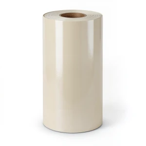 Plain Vinyl Wallpaper 15.6m×106cm, Shiny Light Beige