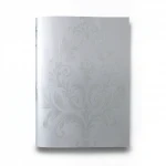Floral wallpaper, vinyl cover, length 15.6 m, width 106 cm, silver color, model 1140-4
