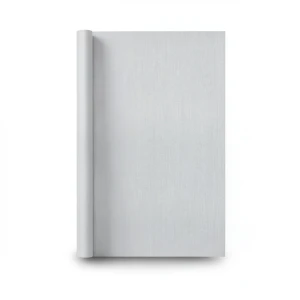 Plain Vinyl Wallpaper 15.6m×106cm Light Gray