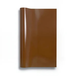 Plain Vinyl Wallpaper 15.6m x 106cm Shiny Brown