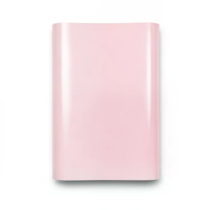 Plain Vinyl Wallpaper 15.6m x 106cm Shiny Light Pink