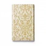 Leaf-Patterned wallpaper, vinyl cover, length 15.6 m, width 106 cm, golden beige color