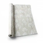  Tree-Patterned wallpaper, vinyl cover, length 15.6 m, width 106 cm, pale brown-white color